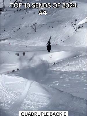 Top 10 Sends of 2024 #4 - Quadruple backflip on the skis! @avoriaz1800_officiel @julien_vrdt_v2 @ridingzone #sendit #goodforit