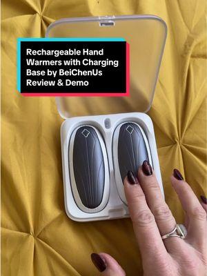 These are the best rechargeable hand warmers I’ve ever used. They come with a wireless, rechargeable base. They are 3.5 ounces, have three heat settings from 95 to 131°. They have a smart chip that auto shut off when charged. They fit in your pockets and gloves. @@BeiChen US##beichen##beichenhandwarmers##handwarmers##magnetichandwarmer##warmhands##portablehandwarmer##coldweatherhack##coldhands##instantheat##heatedhands##rechargeable##rechargeablehandwarmers##rechargeablehandwarmer ##TikTokShopHolidayHaul##TikTokShopMustHaves##SavingsSquad ##HolidayGiftGuide##HolidayGiftIdeas##TikTokShop##TikTokShopping##TikTokShopFinds##TikTokShopReviews##TikTokShopSale#TTSLevelUp##TikTokShopNewArrivals##tiktokshopblackfriday##tiktokshopcybermonday##spotlightfinds##blackfridayearlydeals##blackfridaydeals##blackfriday##ttsdelightnow##giftguide##ttstakeover##brandselect##TikTokShopCreatorPicks##mademyyear##TikTokHolidayHaul ##tiktokshoppicks##toptierdecember##winterfinds##beautyfinds##TikTokShopLastChance##TikTokShopNewYearNewAura##TikTokShopLastChance