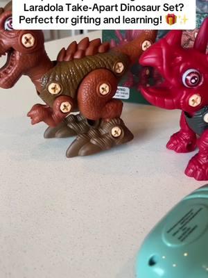 🎁🌟 Spark creativity and STEM skills with the Laradola 3 Dinosaur Toy Set! Comes with an electric drill for hands-on building fun. Kids love it—parents approve! 🦖💡 #takeapartdinos #christmasgifts2024 #kidsbuildingtoys #dinosaurlovers #stemlearningtoys #giftforkids 