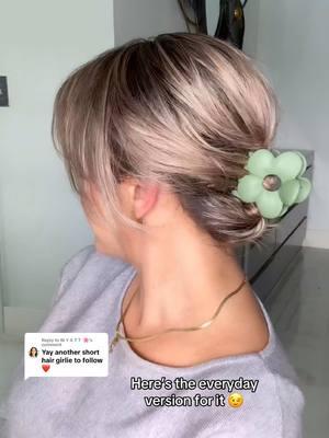 Replying to @W Y A T T  🌸 Welcome to my page 🤗 #shorthairstyle #shorthair #clawcliphairstyles #bobhairstyle #peinadosfaciles #cabellocorto 