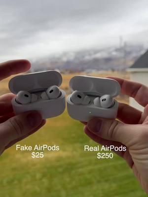 Wait until the end! 🎧🔥 Fake AirPods vs Real AirPods—Can You Tell the Difference? #FakeAirPods #RealAirPods #AirPodsComparison #TechTest #AirPodsPro #TechReview #FakevsReal #AirPodsQuality #SoundTest #GadgetReview #fyp#TechComparison