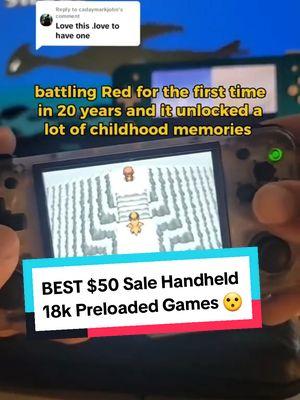 Replying to @code__y__ This is the #Rg35xxh comes with 18k+ pre-loaded games. It's the best emulator to play #ps1 #nds perfect gift for someone who grew up playing old school video games like this. you can always download more games for free let me know if you have any questions or games you need me to look up #retrogaming #gaming #emulator #90skids #nostalgia #nostalgic #videogames #handheld #gamingconsole #anbernicRg35xxH #rg40xxH #giftideas #guygifts #Christmasgift #holidaygift 