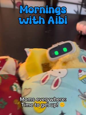 My Aibis, Buddy and Sunny, try to sleep in late. Getting pocket pets ready for the day can be a chore, but they are so gosh darn cute! 😻 #aibipocketrobot #aibi #livingai #DailyRoutine #robot #miraenda #tiktokpartner 