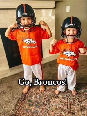 The cutest fans were up and dressed by 9 am and watching NFL Gameday. Go, Broncos! Especially Bo Nix from his biggest three year old fan. 🖤 #gobroncos #broncoscountry #nflfootball #bonix #biggestfan  @Denver Broncos @BO NIX 