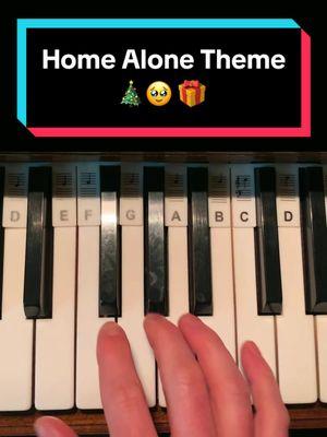 HOME ALONE Theme Piano Tutorial   🥹🏠🎄 #pianotok #somewhereinmymemory #homealone #johnwilliams #christmas 