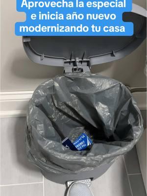 Aún sigues batallando con tu bote de basura, es momento de modernizarte y reemplazarlo por este nuevo diseño mas moderno #tiktokdhop #modern #facil #baño #botedebasura #cocina #trashcan #recomrndado 