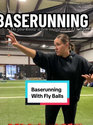 Reygan gives us a base by base scenario for aggressive baserunning techniques when the ball is hit in the AIR with less than 2 outs.  POV: Runner on 2nd POV: Runner on 1st @reygan ackley Lehigh Commit #softball #softballtiktoks #baserunning #tagging #softballpractice #softballdrills