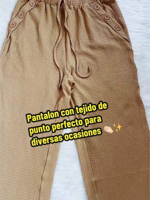 Pantalon con tejido de punto perfecto para diversas ocasiones 👏🏻 #women #casual #daily #fashion #ladies #outfit #casualoutfits #pantsforwomen #clothes #Summer #viral #paratii #tiktokmademebuyit #recomendations #TikTokShop 