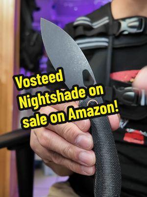 One of @Vosteed_cutlery  best is on sale right now.  Grab a Nitro V Nightshade on Amazon for 20% off at the link in my bio.  #everydaycarrygear #edcgear #everydaycarry #edcknife #edccommunity 