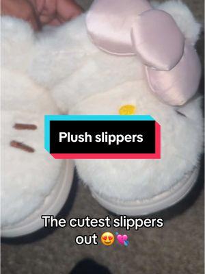 The cutest slippers out  #tiktokmarketplace #tiktokmademebuyit #TikTokShop #slippers #plushslippers 