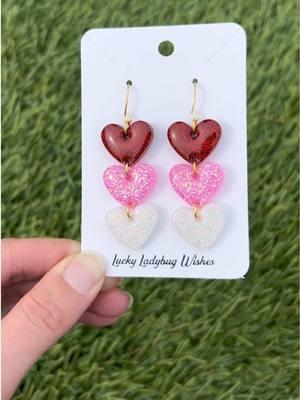 3-tier heart earrings!! The valentine earrings are finally here!! ❤️🩷🤍 . . . #earrings  #earringshop #earringsoftheday  #earringsofinstagram #earringslover #earringsaddict #earringshandmade #handmade #handmadejewelry #handmadewithlove #resinart #resinearrings🌷 #resinjewellerymaking #luckyladybugwishes #resinjewelry #resin #resinearrings #luckyladybugwishes #resinjewelry #earringsaddict #jewelry #jewelryaddict #jewelrydesigner  #jewelrylover #jewelrymaking #jewelryoftheday