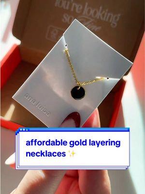 affordable gold layering necklaces from @Ana Luisa ✨ #analuisa #goldnecklace #goldjewelry #necklacestack #layeringnecklaces #goldjewelryaesthetic #newyearnewaura #mademyyear #tiktokmademebuyit 