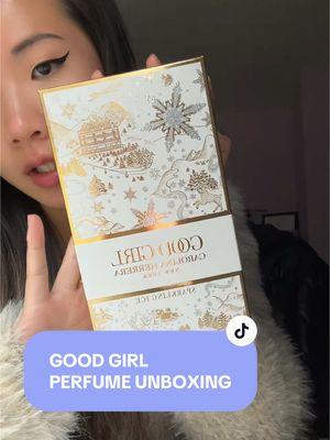 Sparkling Ice Good Girl Perfume!  I will have the whole collection one day🪽❄️🥰 #goodgirl #carolinaherrera #perfumetiktok #perfumes #perfumereview #goodgirlperfume 