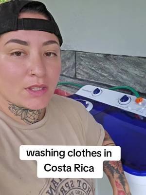 I feel so dumb. I just hope air drying actually works with the humidity out here #costarica #laundry #help #washingclothes 