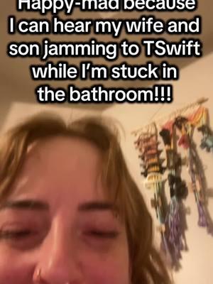 Stupid tummy issues. I’m so glad they’re bonding though 🥹🥹🥹 #myheart #taylorswift #tswift #bonding #family #familybonding #twomoms #wlw #wlwcouple #lesbian #wife #son #ibs #ibsc #tummy #stomachproblems @Kimmy 