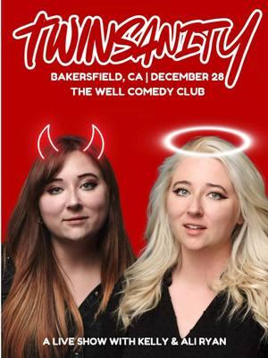 In 2025 we are bringing you the silliest show. TONIGHT WE KICK IT OFF AT THE WELL COMEDY CLUB IN BAKERSFIELD CALIFORNIA. TWINSANITY AT 7PM. Ticket link in bio!!!! @kellyryancomedy  #comedy #livecomedy #fyp #foryou #twins #lmao #lol #dancing #foryoupage #liveshow #bakersfield #twinsanity 