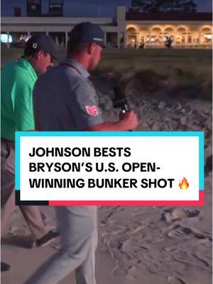 Shoutout to Bryson DeChambeau and Johnson Wagner for one of the greatest moments in Live From history. 😂⛳️ @Bryson DeChambeau  #golf #golftok #golftiktok #bryson #brysondechambeau #dechambeau #USOpen #pinehurst #golfshot #bunker #golfswing #golfskill #johnsonwagner 