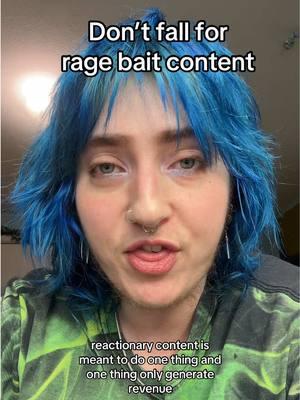 Reactionary content serves one purpose: generating revenue. Your time is better off spent engaging with things you like and causes you want to contribute to, even if the person has some of the worst takes you’ve ever heard #ragebait #grifter #reactionary #greenscreen 