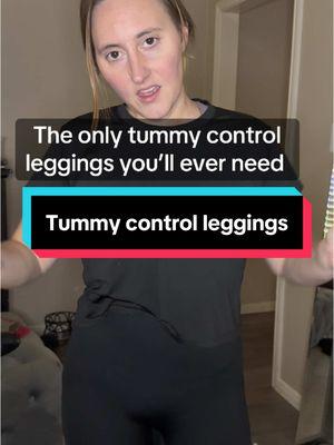 Pregnancy did a number on my stomach and it’s so hard to find tummy control leggings that don’t fit weird! #tummycontrolleggingss #mompooch #mombod 