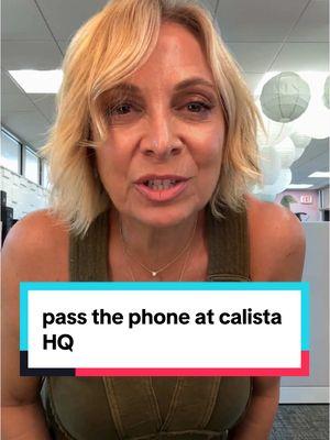 Play #PassThePhone with us (after you finish up your hot girl walk, of course). 📱 👟  #Funny #FYP #Trending #PassThePhoneTrend #Office #BTS #CALISTA #CalistaTools