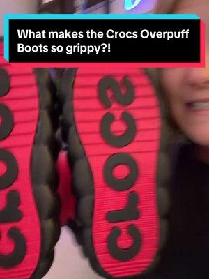 Replying to @username The sole of the @Crocs overpuff boots are so grippy! #crocs #crocspartner #crocboots #boots #sneakerhead #sneakers #shoes #fashion #snowday #musthaves #spotlightfinds #giftguide 