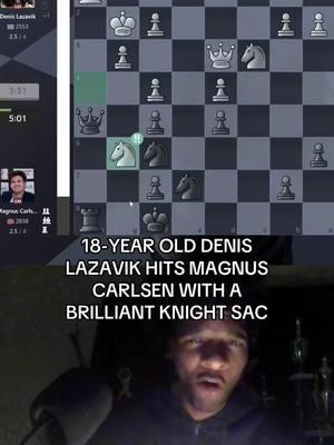 DENIS THE MENNACE #fyp #chess #chesstok #live #worldchesschampionship #scaryopening #chesswithsound #magnuscarlsen 