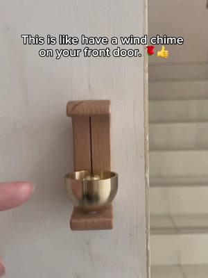 This is like have a wind chime on your front door. 🎁😂 #bell #chime #chimebell #magical #intentions #joy #invitegoodenergy #goodvibesonly #doorchime #magneticdoorbell #doorwindchime 
 #renterfriendlydiy #tiktokshopblackfriday #tiktokshopcybermonday #tiktokshopholidayhaul #2025 