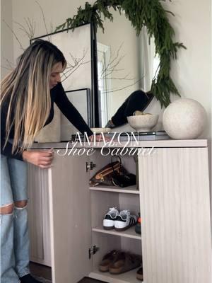 i used these two cabinets in my entryway as a shoe cabinet and its the best thing i could have done to keep my entryway clean and organized #amazonfinds #amazonmusthaves #entrywaymakeover #shoecabinet #founditonamazon 