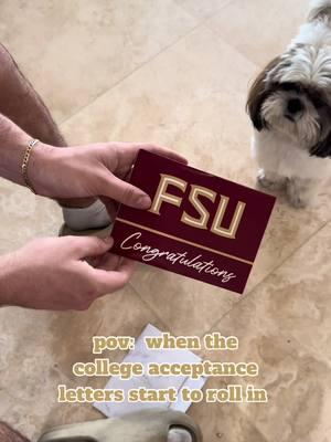 Anyone else get excited for when their kids college acceptance letters start to arrive like “its official”  #senioryear#collegeacceptance#collegeadmissions#fsu#fsutiktok#floridastate#collegebound 