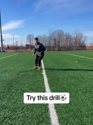 Try this drill out with your partner! All you need is two cones and a ball.  #Soccer #soccerdrills #soccerskills #fyp #futbol⚽️ #soccertiktok #soccerpartners #athlete 