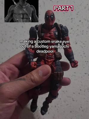 Part 1 | custom snake eyes  #actionfigures #yamaguchirevoltech #customtoys #mafex #deadpool #mcfarlanetoys #gijoe #marvel  #transformers #snakeeyes 