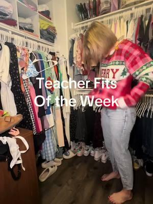 The week before Christmas Break edition 🎁 #teachersoftiktok #fypシ゚viral #teacheroutfit #teacherfits #teacherstyle #outfitinspo #whatiwore #teacher #teachertok #fyp 