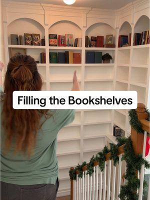 Filling these bookshelves is going to be a whole process🤣 #bookshelf #bookshelftour #bookshelforganization #bookshelfdecor #bookish #BookTok #bookworm #booktokfyp #booklover #books 