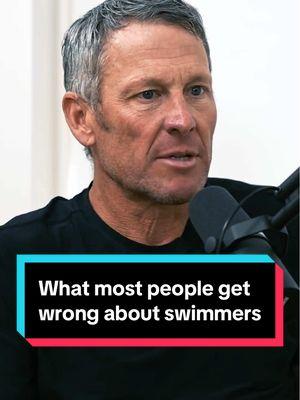 What most people get wrong about swimmers. #lancearmstrong #swimmer #swimming #cycling #cyclist