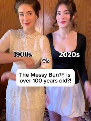 A bit of an editing fail but I filmed it 3 times so… 🤷‍♀️ #vintage #vintagefashion #gibsongirl #messybun #fashionhistoryfacts  #creatorsearchinsights 