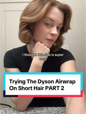 We’re getting closer #dysonairwrap #dysonairwraptutorial #shorthairstyles 