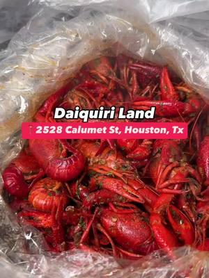 Daiquiri Land🍹 🦞  Crawfish season!!! #houston #houstonfood #crawfish #crawfishseason 