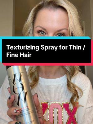 This texturing spray is my secret to making my thin / fine hair appear thicker than it actually is.  @Color Wow Hair #texturespray #texturizingspray #volumehair #volumehairhacks #thinhair #thinninghair #finehair #postpartumhairloss #postpartumhair #creatorsearchinsights 