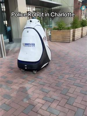 Bro what’s going on in Charlotte?? #policerobot #cops #benjones #scary #fyp 