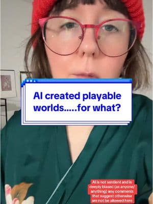 An #AI that creates playable worlds #education #forwhat #media #communication #PhD