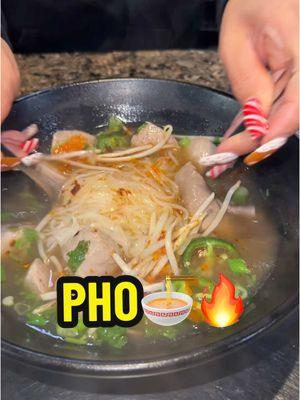 SPICY PHO MUKBANG🍜🔥 Asian BBQ & Pho in Visalia, Ca. #fyp #pho #phonoodles #spicypho #spicy #spicynoodles #soup #soupseason #phomukbang 