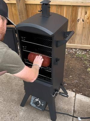 BolognaTok on the new smoker. #smokingmeats #dynaglo #bologna #smoker #stephenwilsonjr #minitruck 