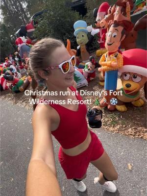 Nothing will beat a Christmas run at Disney’s Fort Wilderness Resort & Campgrounds! 🎄🏃🏼‍♀️🎅🏼❄️ #runner #runtok #realisticrunning #runnergirl #marathontraining #rundisney #Running #runnergirls #runninginflorida #disneyrunner #disneyrunning #disneysfortwilderness 