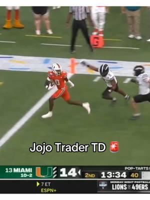 Mama, there goes that man 😮‍💨 (via @ABC) #jojotrader #camward #miami #football #CollegeFootball 