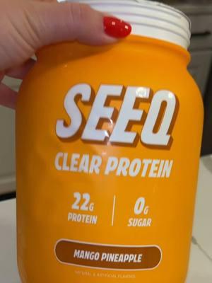 Complete game changer. Making it easy to get my protein in @SEEQ SUPPLY #ttshop #TikTokShop #yearendsale #tiktokshopyearendsale #proteinshake #proteinpowder #proteinsnack #clearprotein #seeqprotein #gymrat #gymgirls #proteinrecipe #highprotein 