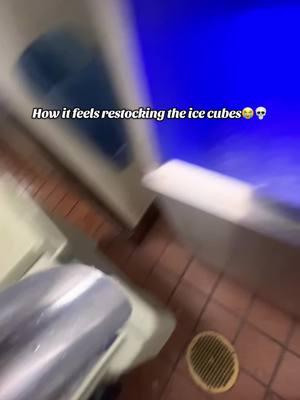 It’s so satisfying tho😂 #fyp #ice #work #clockin #shift #dunkindonuts #restockingice #restock #hardwork #funny #relatable #meme #like #joke #foryoupage 