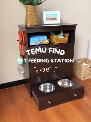 🐾 Dining time made easy! This Pet Feeding Station keeps food and water tidy, with space for all your pet’s essentials. 🐕🍖 Perfect for your furry friends! 🔍 Find it at https://temu.to/m/u160ep92git or with this code dqp6336. #Temu #TemuFinds #PetCare