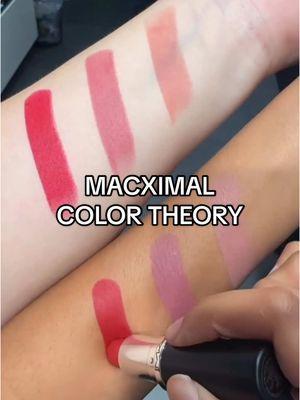 "Why does my lip colour look different on you?" It's called ✨Color Theory✨ babes. #MACximal #MACLipstick #ColorTheory #ColorAnalysis #MakeupColorTheory #BeautyColorTheory