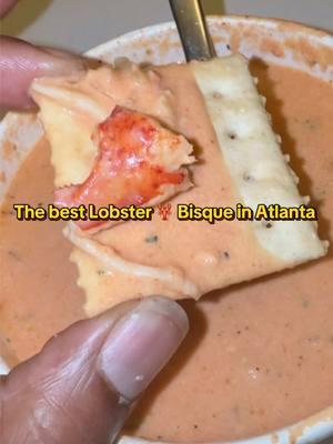 Run 🏃🏽‍♀️don’t walk 😜 10/10 I definitely recommend the steak house in Atlanta ☺️ Best lobster 🦞 bisque fully loaded with lobster meat‼️#fyp #viralvideo #pov #foodtiktok #lobster ##lobsterbisque #seafood #pescatarian #soup #perfectmeal #pescatarian #Lifestyle #atl #atlanta #foodies 