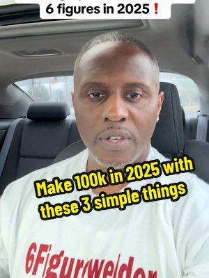 Make 6 figures in 2025 with these 3 simple things.. #startanonlinebusiness #workfromhome2025 #makemoneyontiktok #passiveincomeonline 